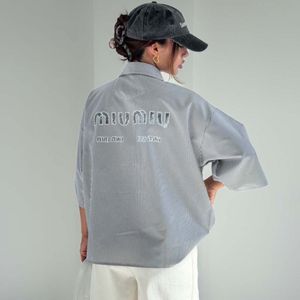 خرید اینترنتی ست شومیز و شلوار راه راه MIU MIU کد 160976
