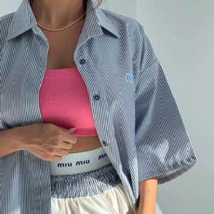 خرید آنلاین ست شومیز و شلوار راه راه MIU MIU کد 160976