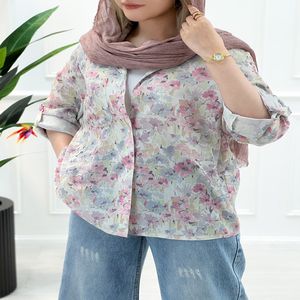 خرید اینترنتی قیمت شومیز مانتویی طرحدار آدلیا زنانه | تاتاتا