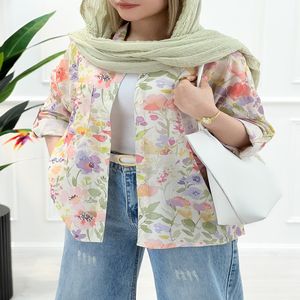 خرید اینترنتی قیمت شومیز مانتویی طرحدار آدلیا زنانه | تاتاتا