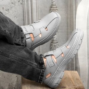 خرید اینترنتی صندل مردانه تابستانی مدل برمودا رنگ طوسی