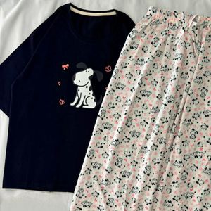 خرید اینترنتی ست تیشرت لانگ و شلوار بگ راحتی زنانه