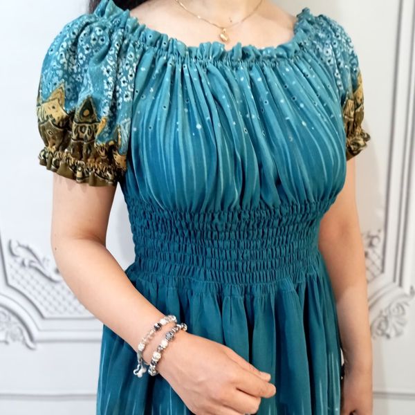 پیراهن ساحلی حاشیه دار