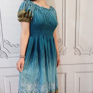 پیراهن ساحلی حاشیه دار