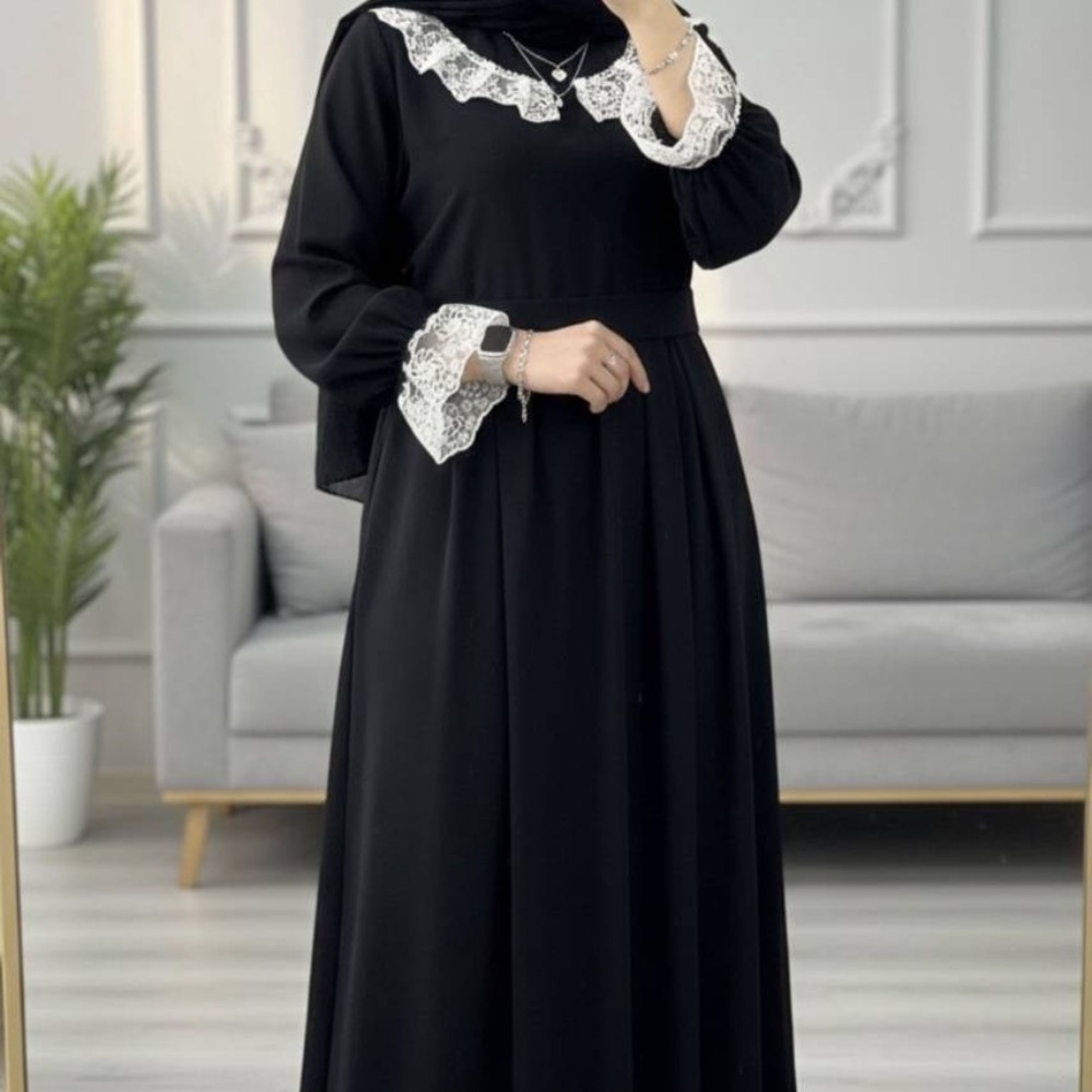 خرید آنلاین عبا یقه گیپور