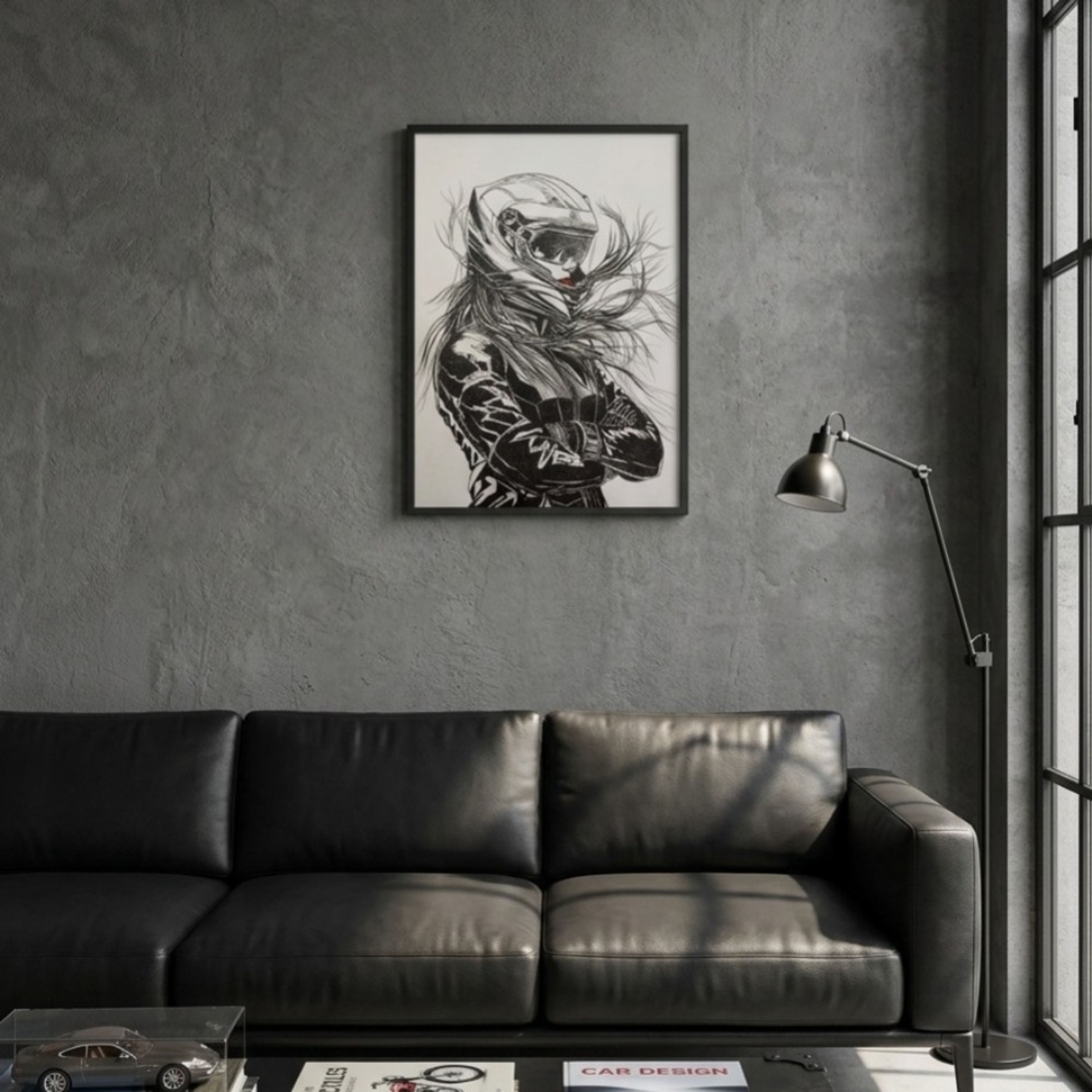مشخصات تابلو نقاشی راید | 40×50 و 20×30 سانتی‌مترض
