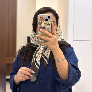 خرید اینترنتی مینی اسکارف موکا طرح‌بندی