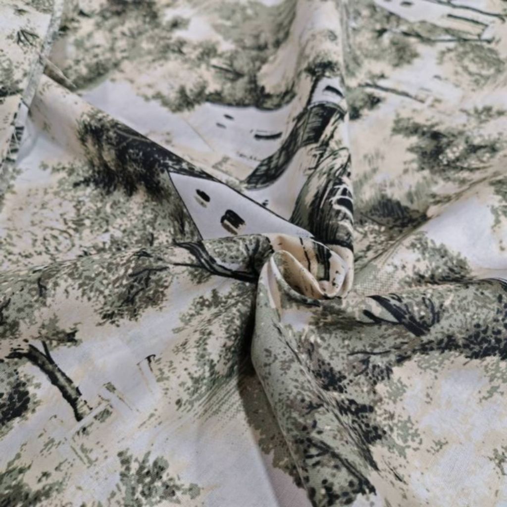 فروش اینترنتی پارچه ملحفه طرح کلبه عرض 2 متر کد B