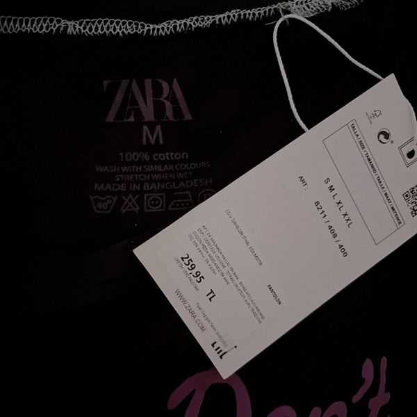 تیشرت زنانه zara اورجینال