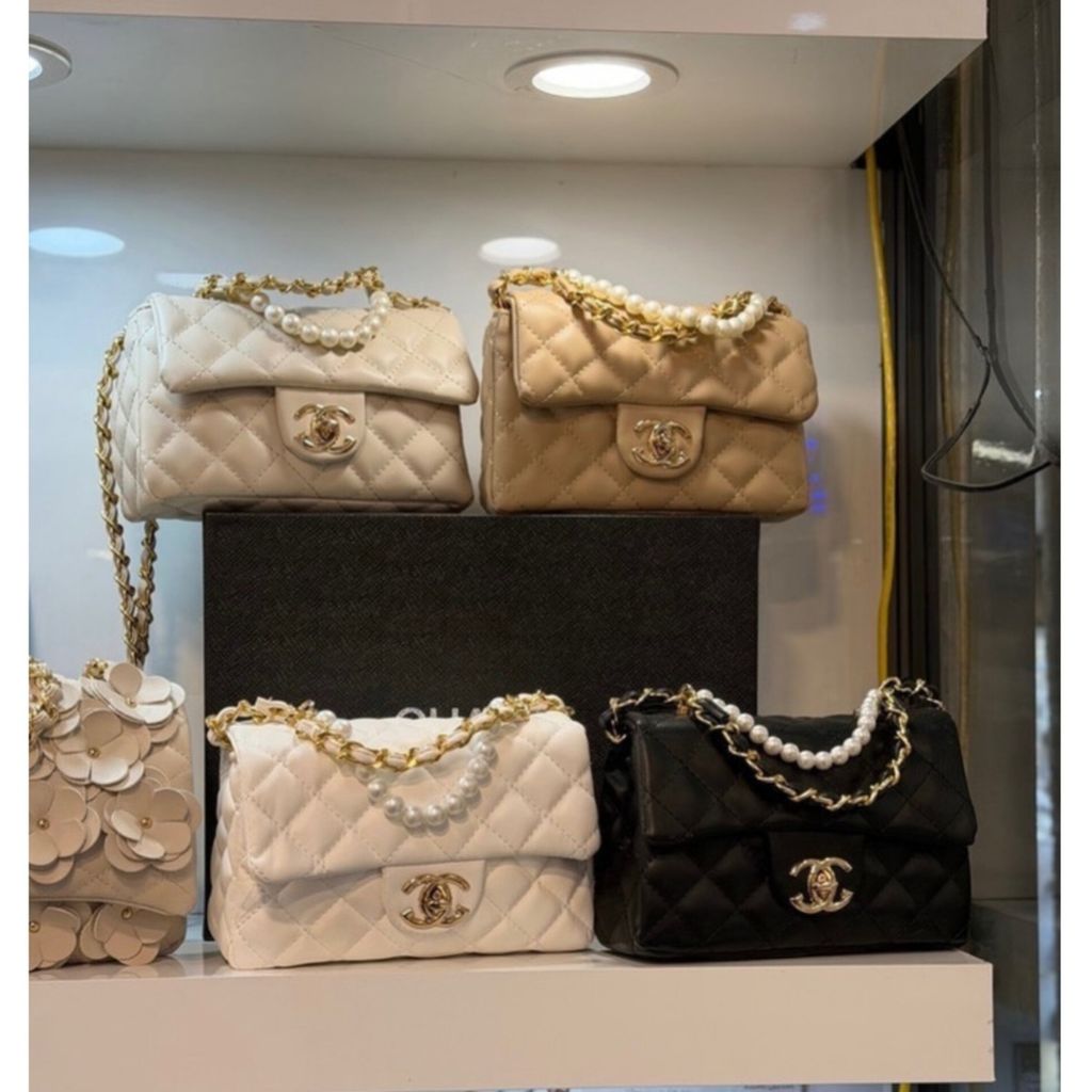 خرید اینترنتی کیف زنانه شنل مرواریدی