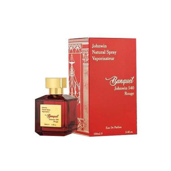 ادکلن BANQUET JOHNWIN 540 ROUGE ادکلن باکارات رژ قرمز جانوین
