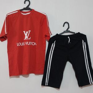 فروش اینترنتی ست تیشرت و شلوارک بچگانه LV