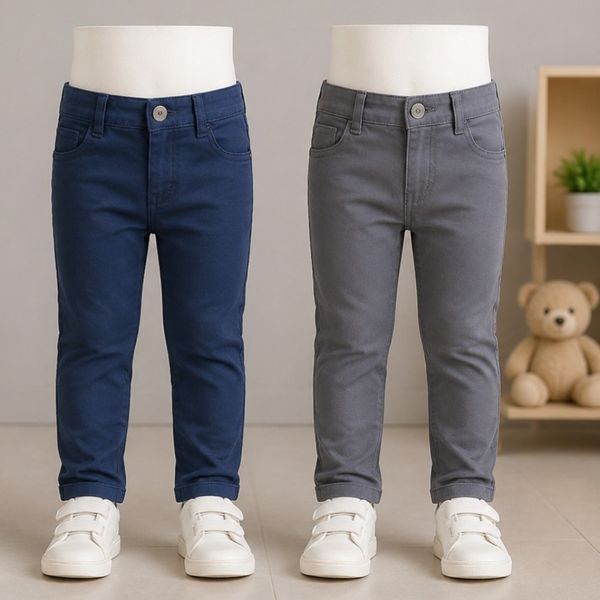 شلوار کتان پسرانه سایز 90، 95 و 100راحتی و استایل مدرن
