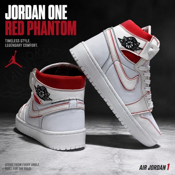 کتانی ترند و پرطرفدار نایک جردن وان رد فانتوم ساقدار Jordan Red Phantom
