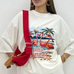 خرید انلاین تی شرت نخ پنبه فلامینگو