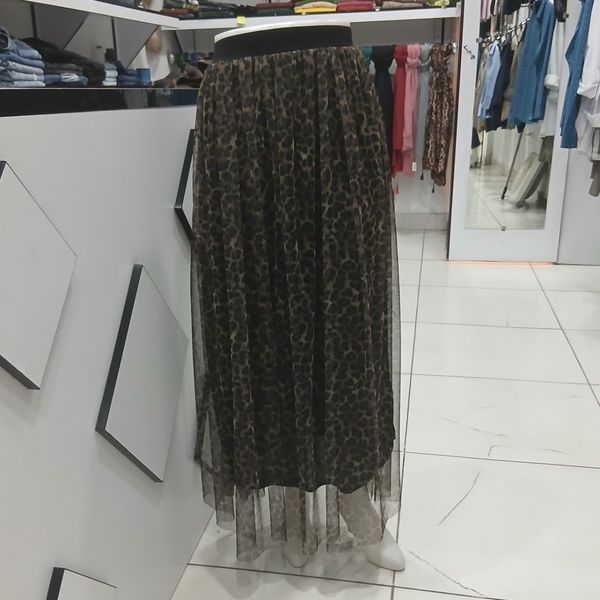 دامن توری پلنگی پلیسه