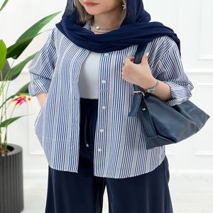 مانتو شومیزی راه راه زنانه ریحانا - تاتاتا