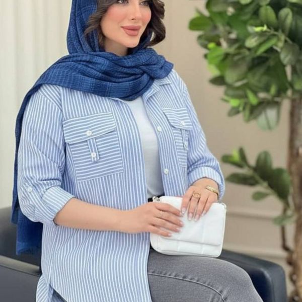 مانتو زنانه و دخترانه طرح جیب صلیبی