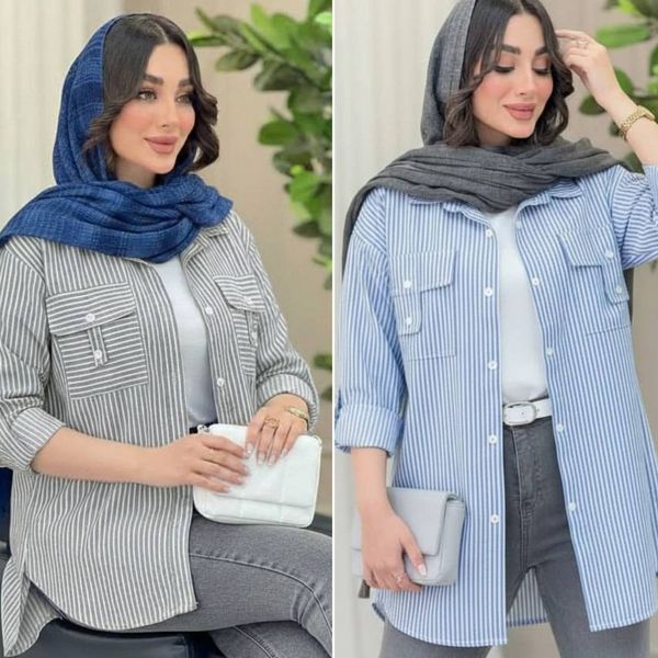 مانتو زنانه و دخترانه طرح جیب صلیبی