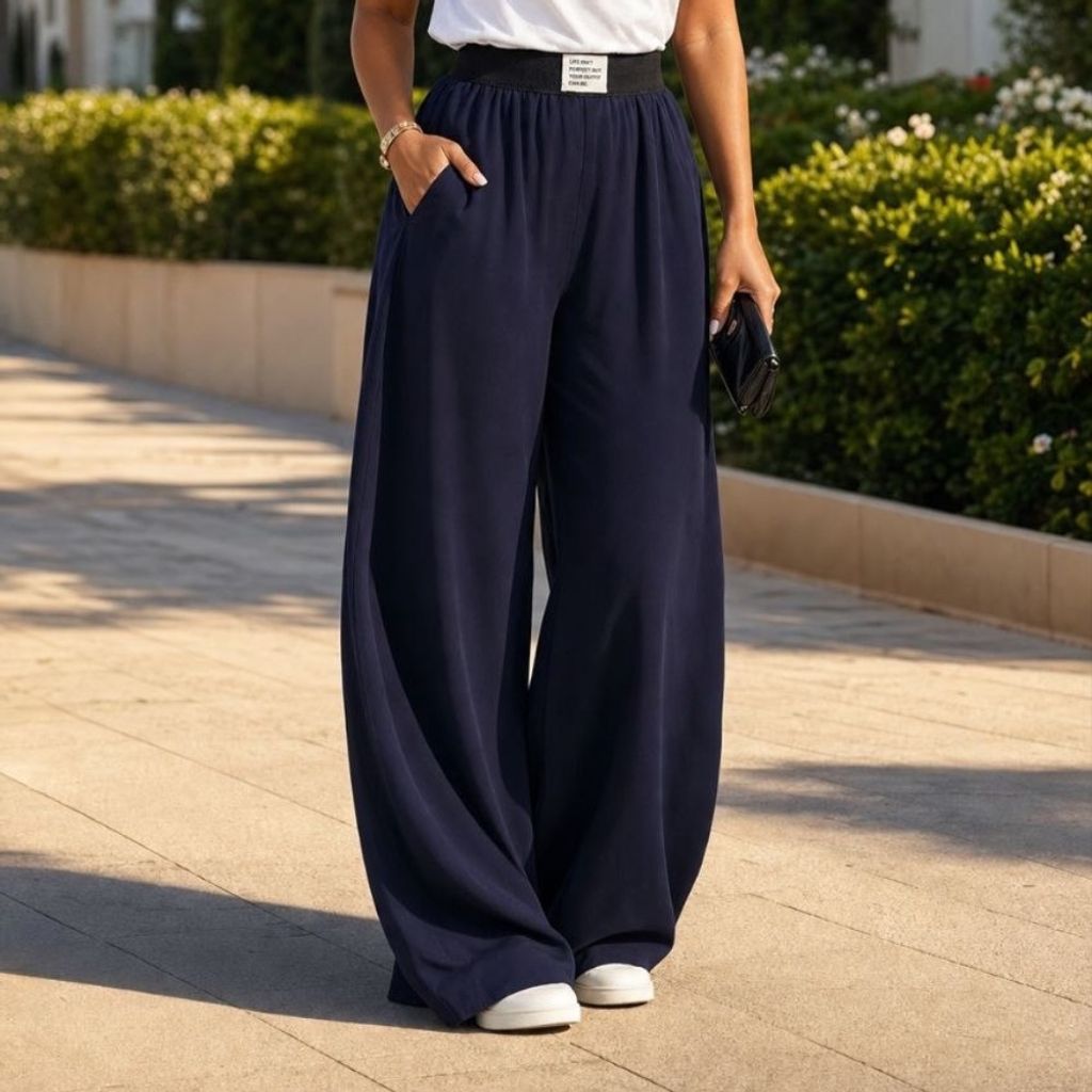قیمت ارزان شلوار کمرکش سیلک درجه یک ریزشی