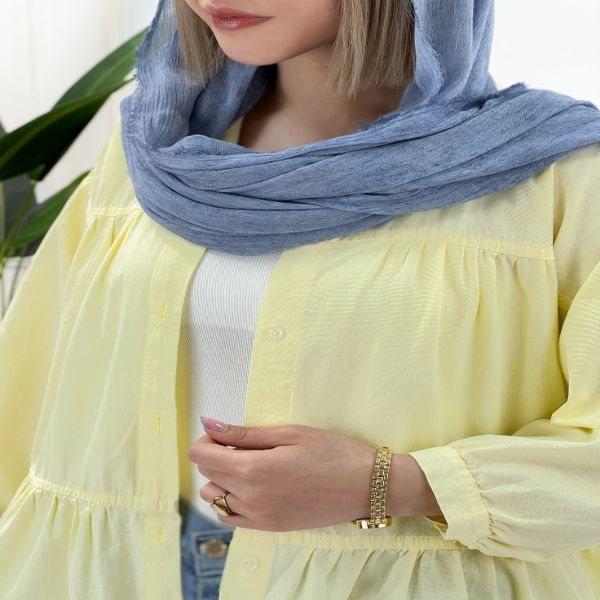 شومیز مانتویی عروسکی بهار - لیمویی - تاتاتا