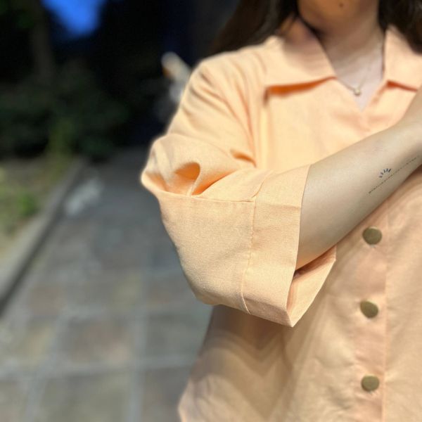 شومیز لینن زنانه پرتغال🍊