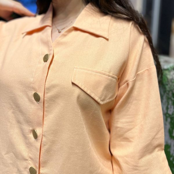 شومیز لینن زنانه پرتغال🍊