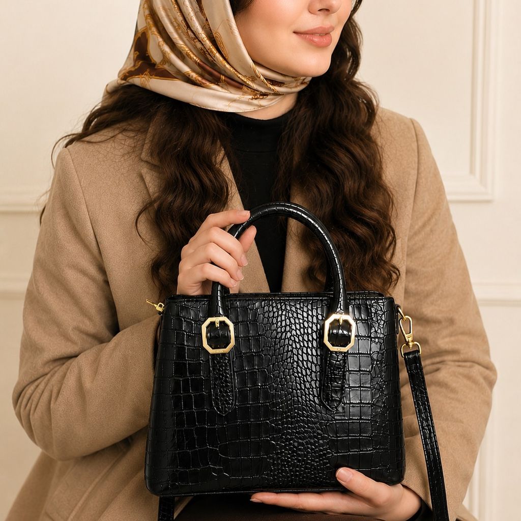 مشخصات کیف زنانه چرم طبیعی مدل هلیان