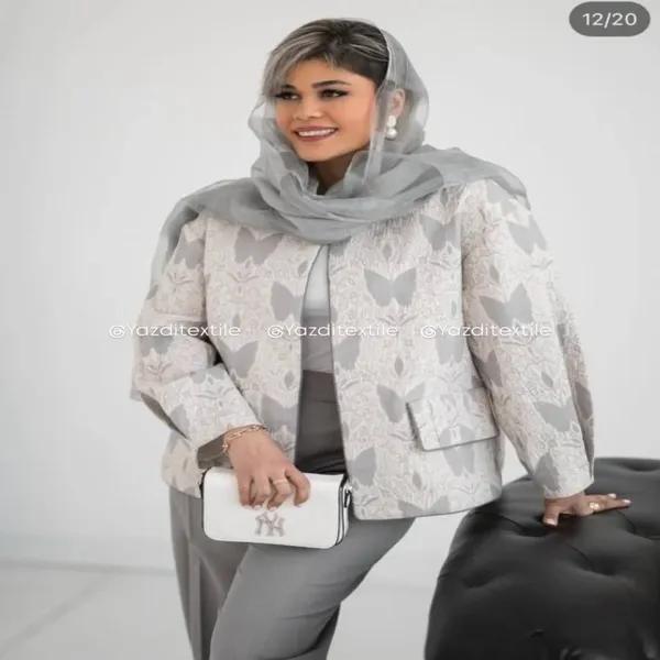 پارچه ژاکارد پروانه 1293
