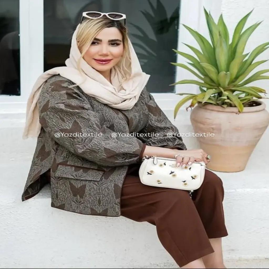 خرید اینترنتی قیمت پارچه ژاکارد پروانه 1293