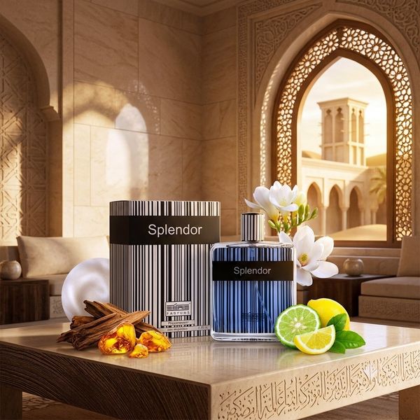 عطر ادکلن مردانه اسپلندور بلک حجم 100 میل رایحه خنک و شیرین
