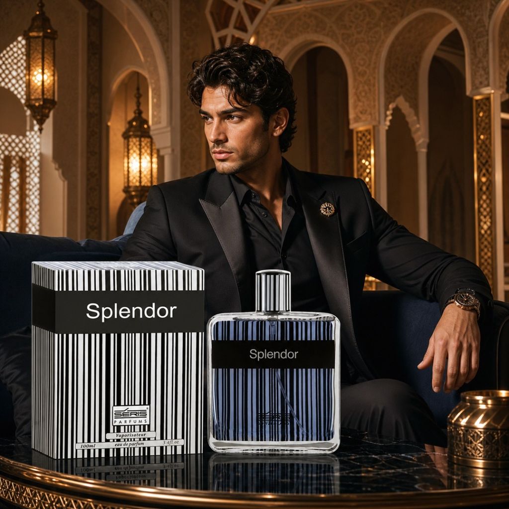 خرید اینترنتی عطر ادکلن مردانه اسپلندور بلک حجم 100 میل رایحه خنک و شیرین
