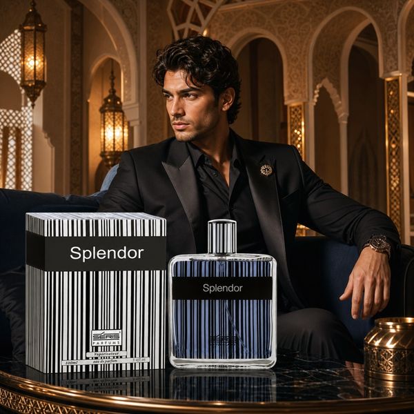 عطر ادکلن مردانه اسپلندور بلک حجم 100 میل رایحه خنک و شیرین