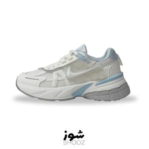 کتونی زنانه نایک v2k سفید آبی وارداتی master quality