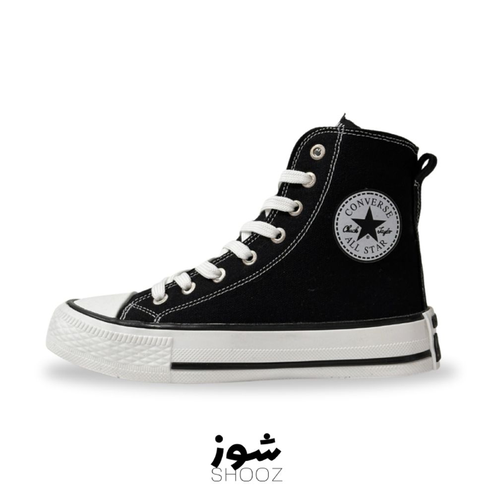 خرید اینترنتی قیمت کتونی کانورس آل استار ساقدار مشکی