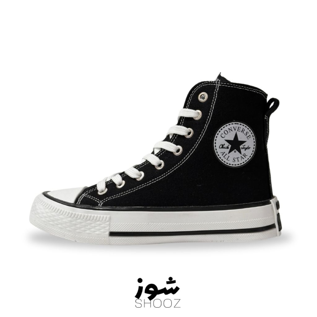 خرید اینترنتی قیمت کتونی کانورس آل استار ساقدار مشکی