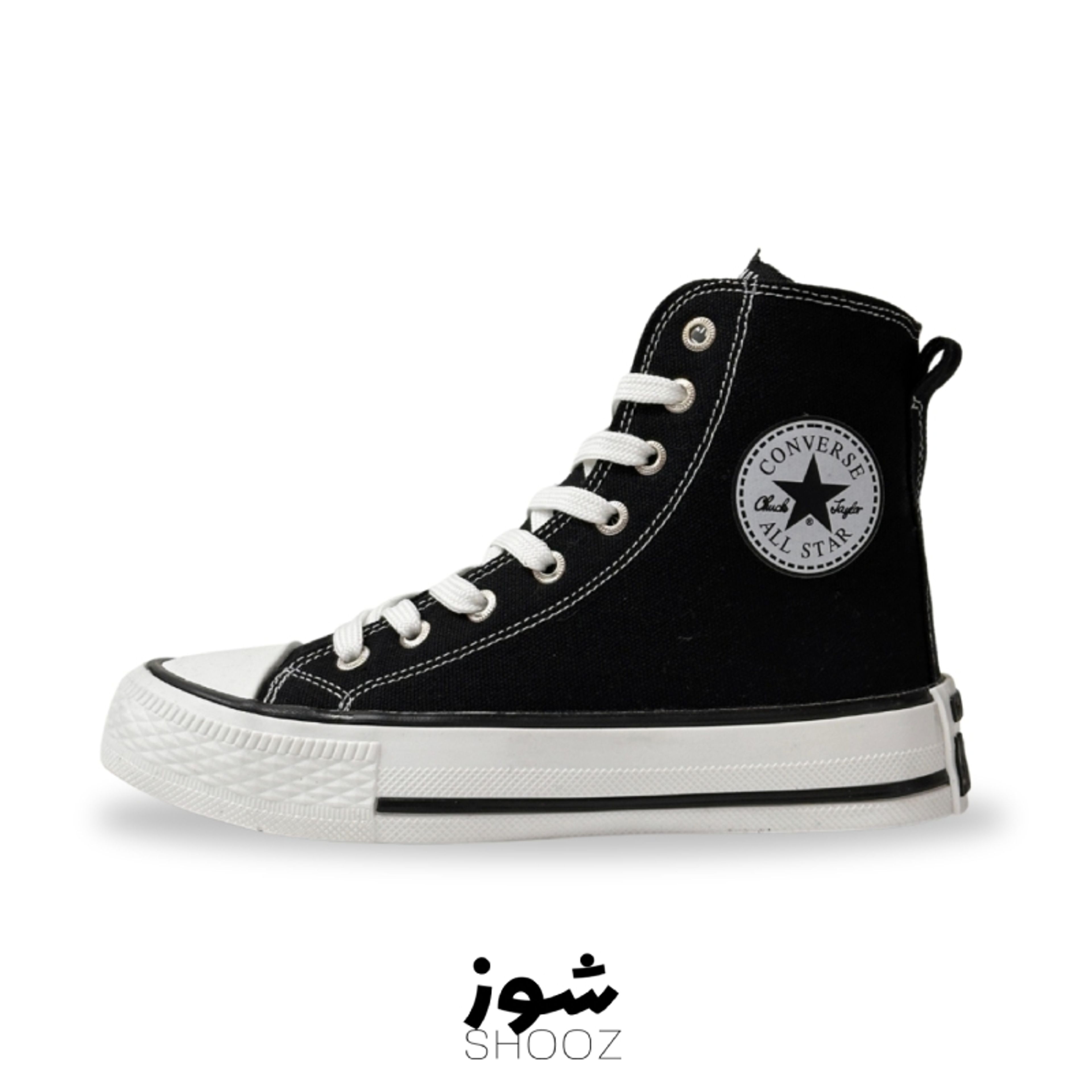 خرید اینترنتی قیمت کتونی کانورس آل استار ساقدار مشکی