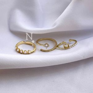 حلقه مینیمال زنانه آبکاری طلا