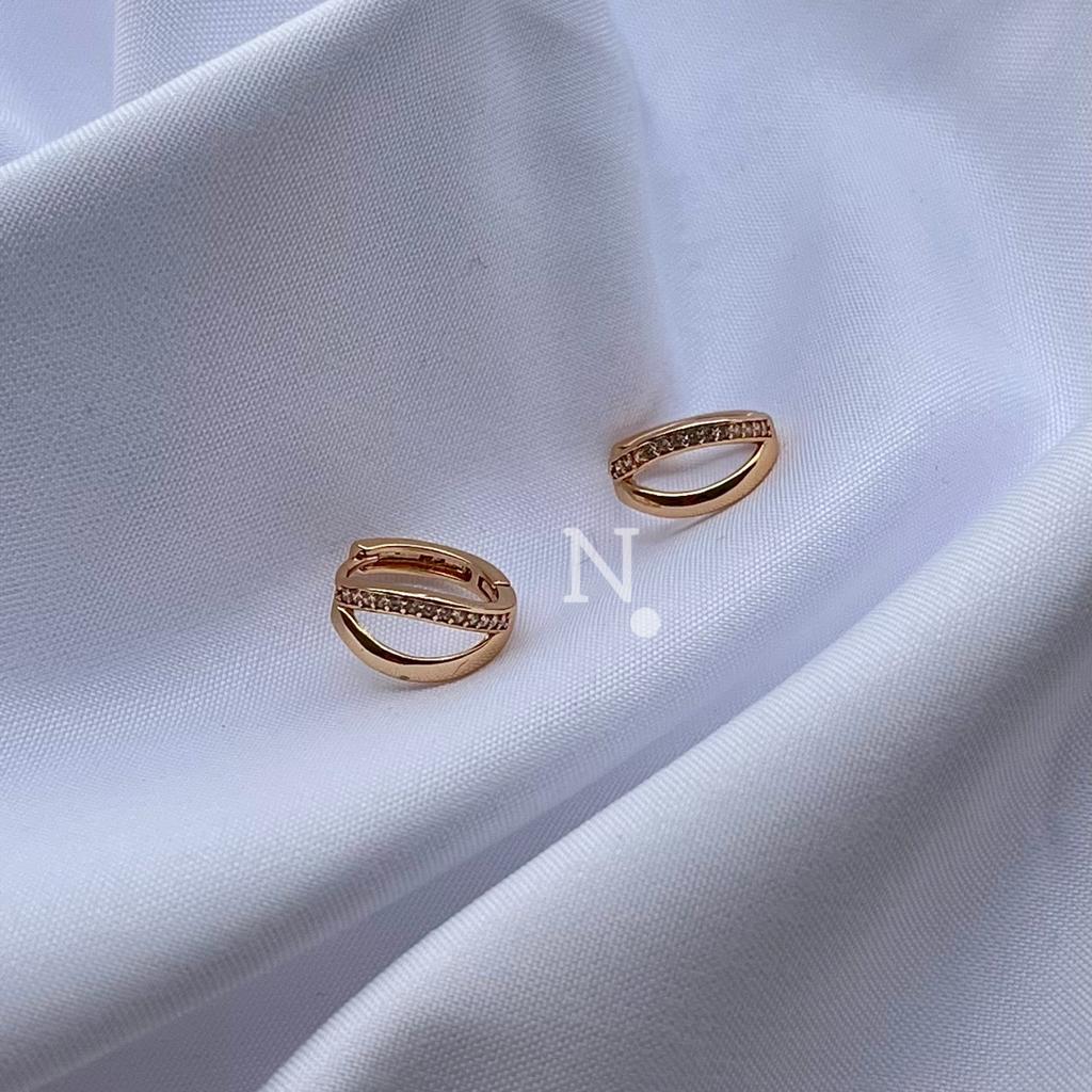 قیمت ارزان گوشواره زنانه ژوپینگ آبکاری طلا