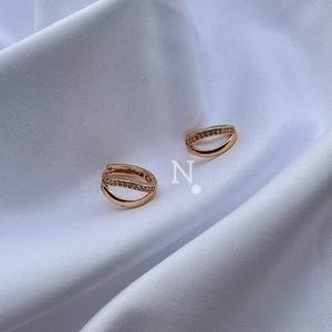 قیمت ارزان گوشواره زنانه ژوپینگ آبکاری طلا