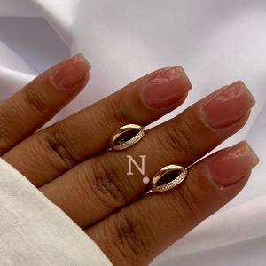 گوشواره زنانه ژوپینگ آبکاری طلا