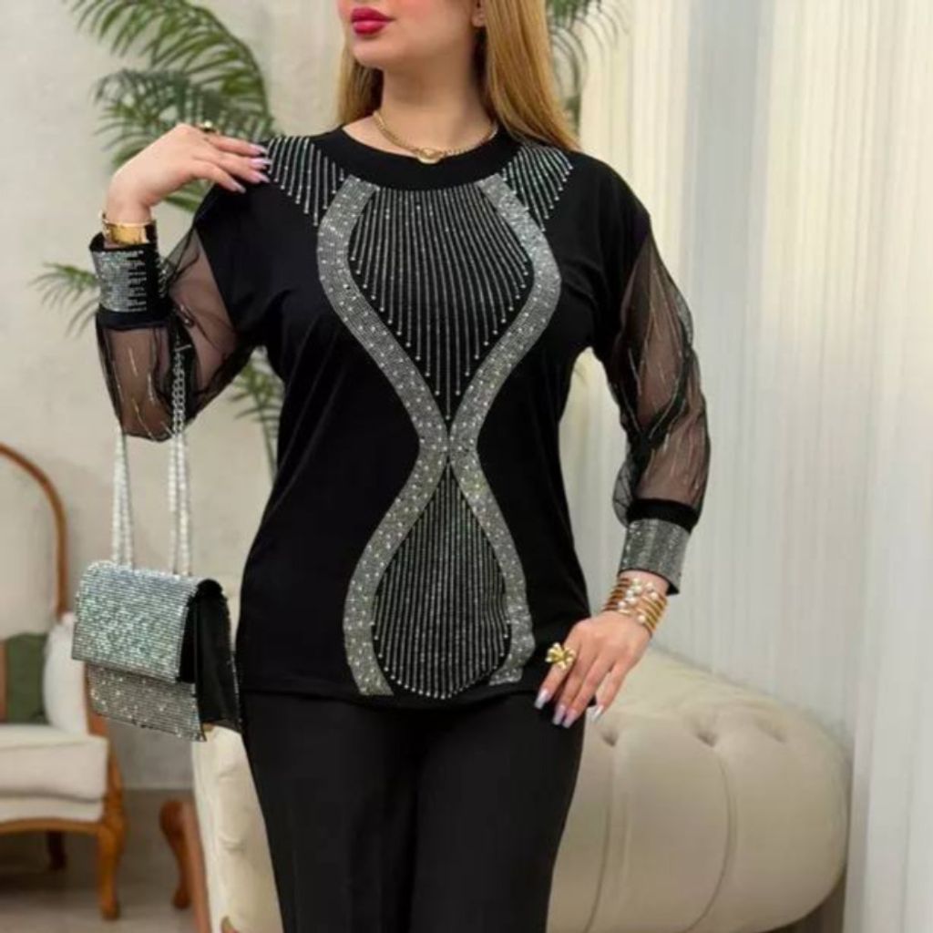 فروش اینترنتی شومیز زنانه طرح ساعت شنی
