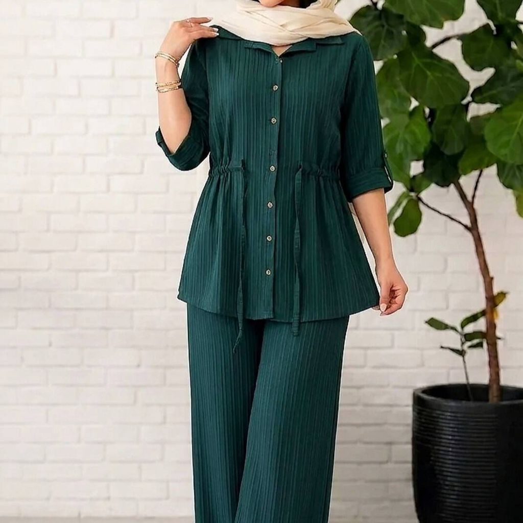 فروش اینترنتی ست شومیز شلوار زنانه دخترانه نرم لطیف کمر گت