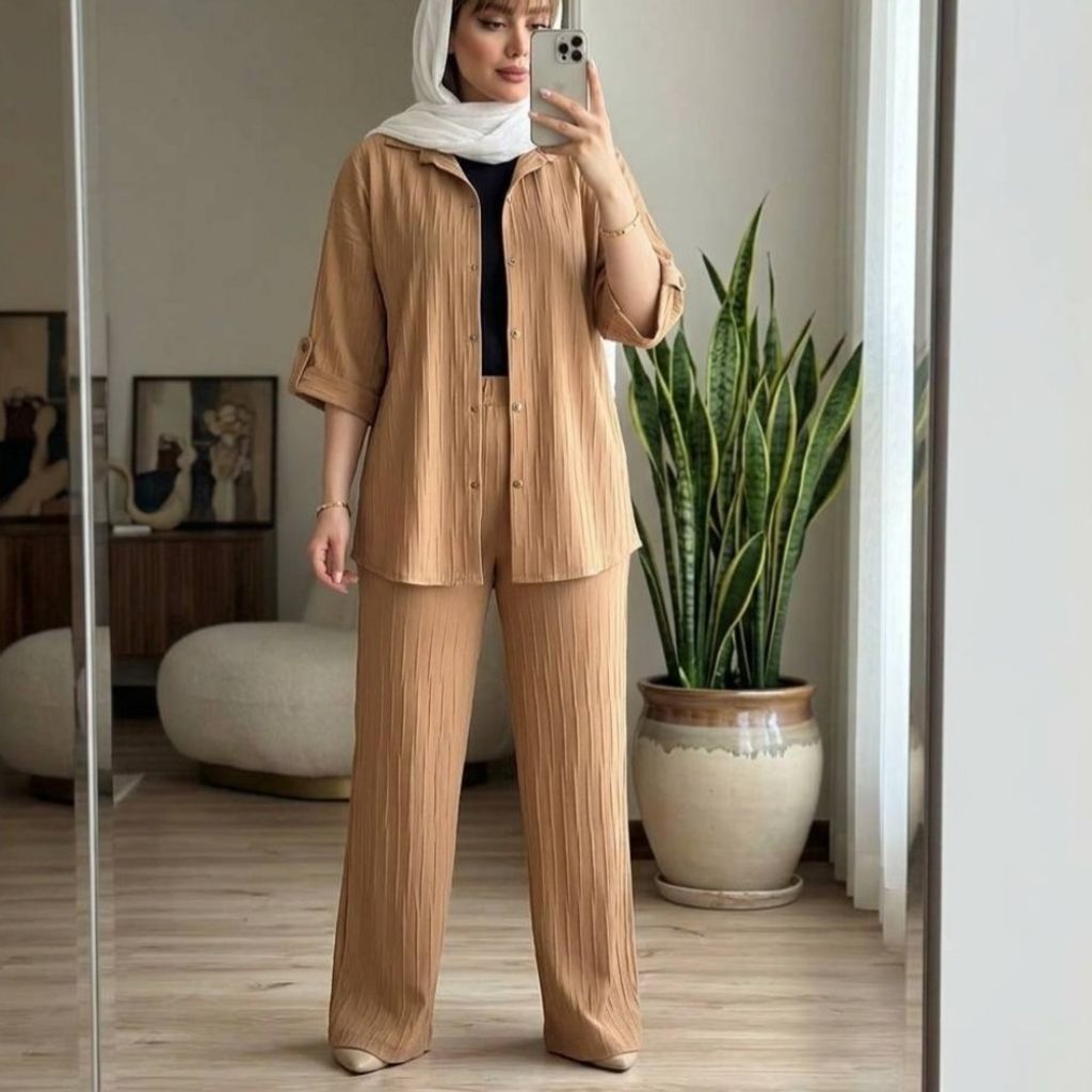 قیمت ارزان شومیز شلوار زنانه دخترانه تابستانه نرم لطیف فری تا 48