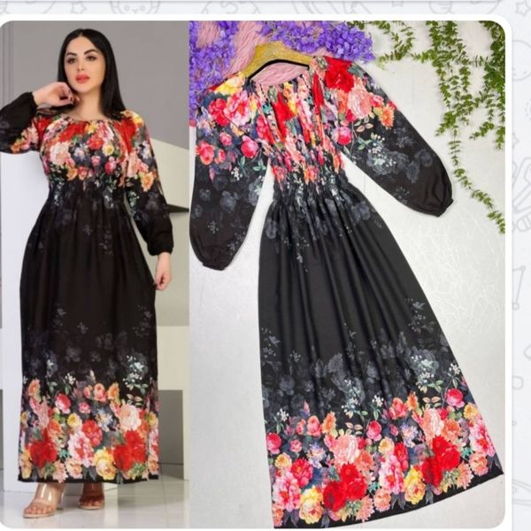 پیراهن ساحلی زنانه دخترانه نخ فری سایز تا 50