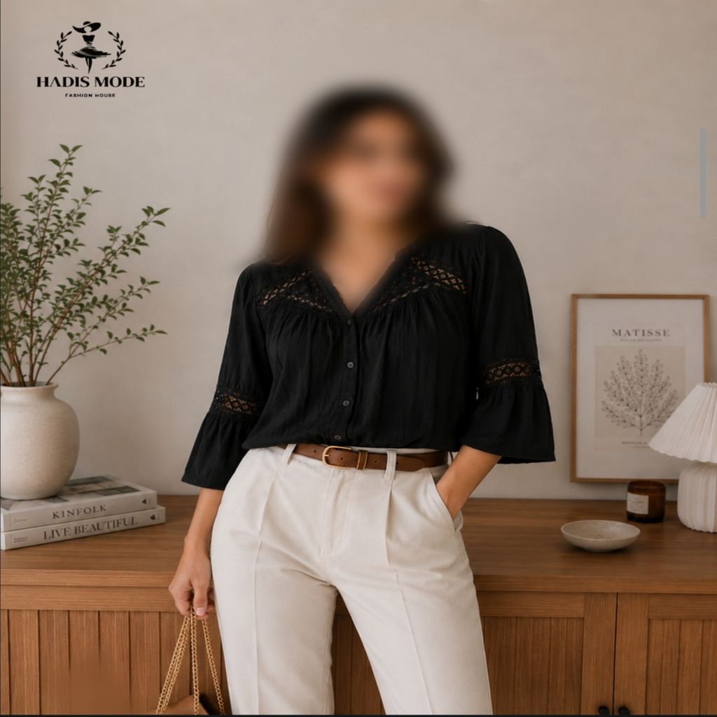 خرید اینترنتی قیمت شومیز نخی گیپور دخترانه زنانه وارداتی برندKnox Rose