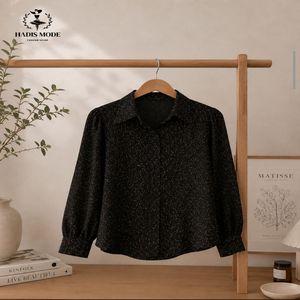 خرید اینترنتی قیمت شومیز مجلسی کرپ دخترانه زنانه وارداتی برند WADOS قهوه ای