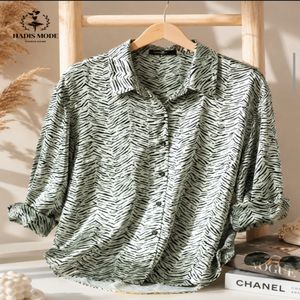 خرید اینترنتی قیمت شومیز مجلسی ساتن دخترانه زنانه زارا وارداتی رنگ خاص