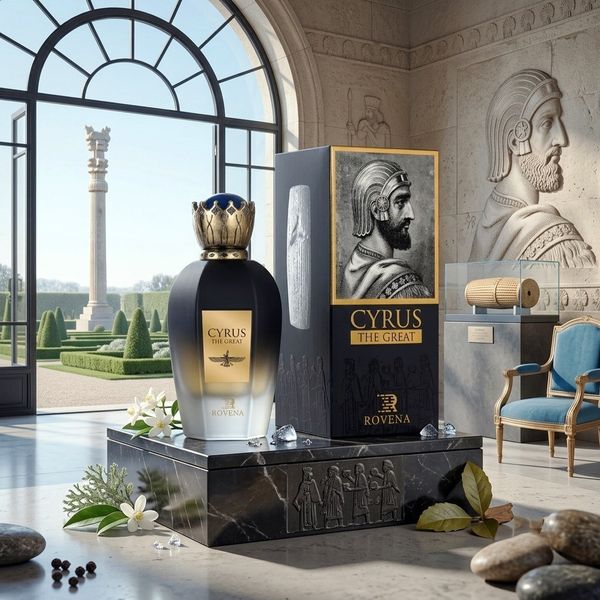 عطر ادکلن مردانه کوروش کبیر روونا فرانسه اسانس فرانسوی حجم 100 میل