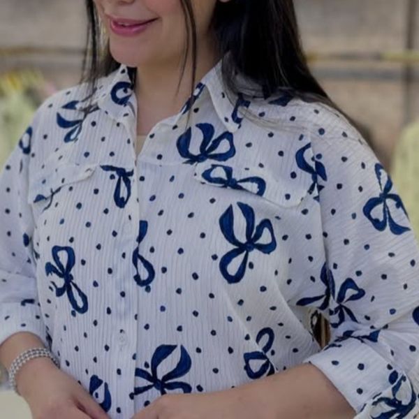 شومیز زنانه مدل گره ای ساده
